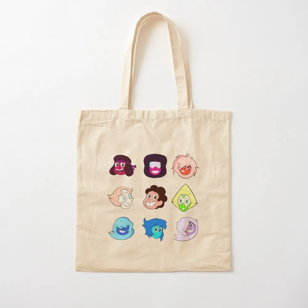 Steven Universe Fan Art Headshots Stickers Tote Bag tote bag men canvas tote bags Canvas Bag