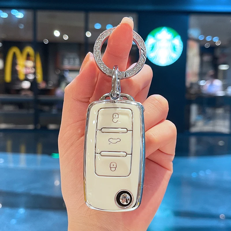 For Volkswagen Tiguan L/Bora/Polo/Golf 8/Jetta/Lavida/SANTANA Car Key Protector Anti-fall Anti-collision and Anti-scratch Tools