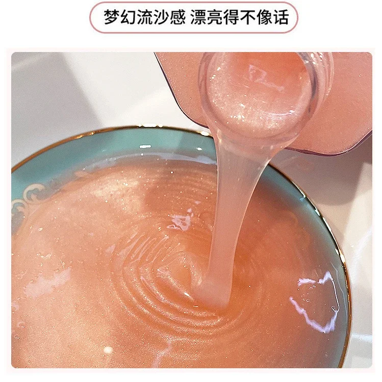 500ml Star Shining Flowing Sand Perfume Body Wash Cream Moisturizing Perfume Shower Gel Amino Acid Fragrance Shower Gel