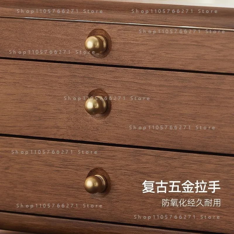 High-end exquisite solid wood jewelry box, multi-layer earrings, necklaces and other jewelry anti-oxidation box