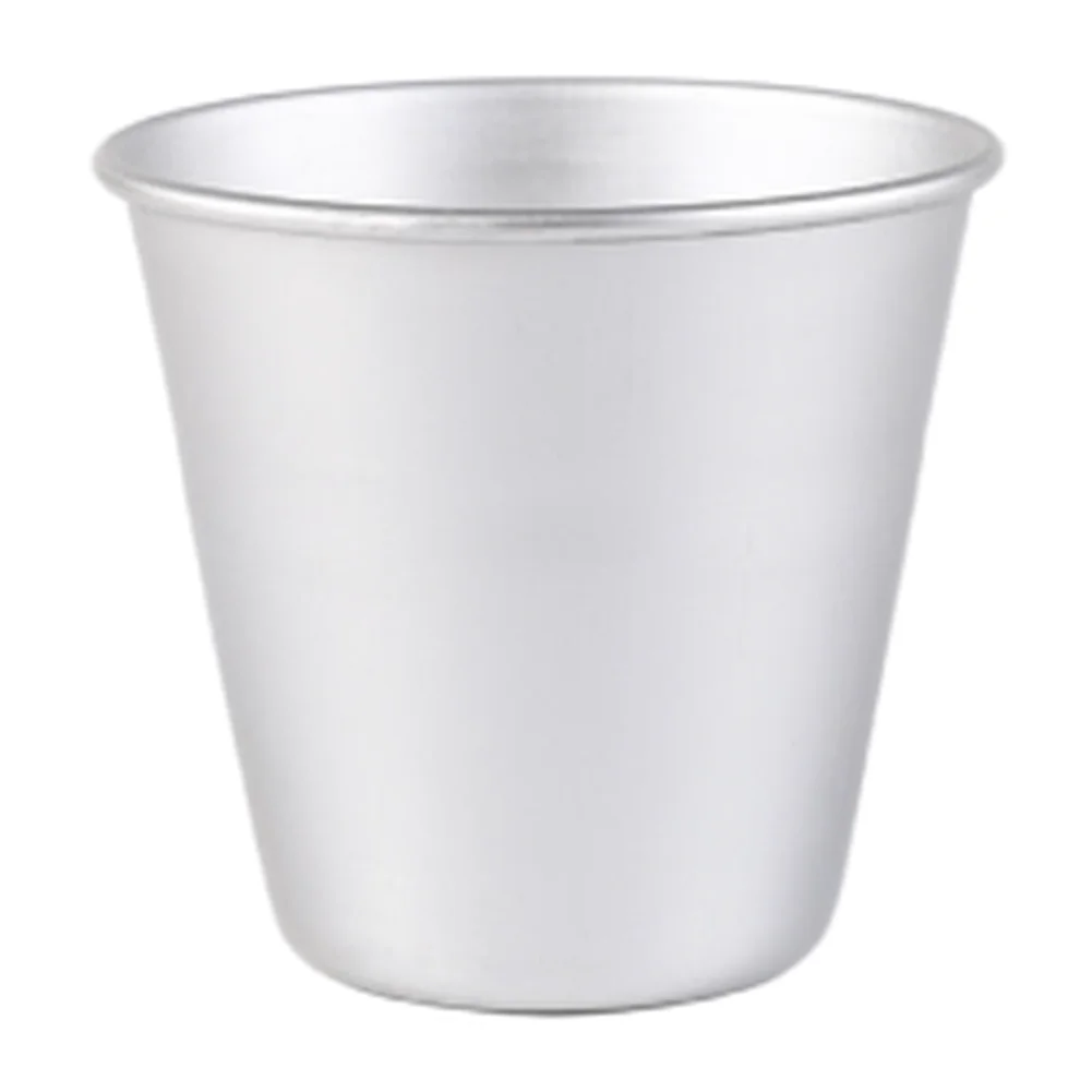 Pastry Baking Cup Made of Aluminum Alloy for Pudding Custard Jelly - 8x8x7.3cm Anodized Finish Rolled Edge Comfort