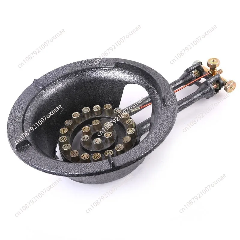 Cast Iron Gas Stove Single Burner for Commercial Hotel Liquefied Gas Electronic Ignition High-pressure Burner Stove Parts