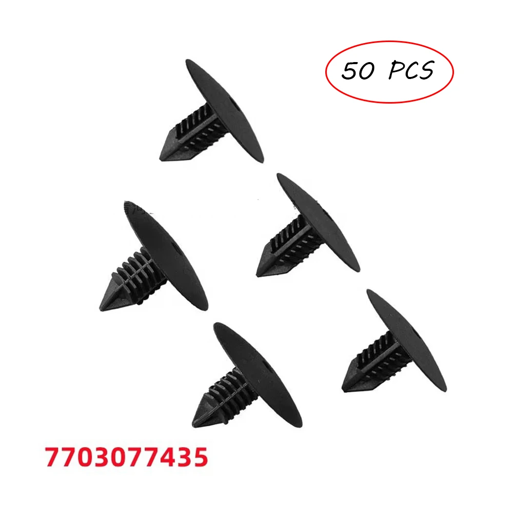 

50 шт. Клипсы для крепления обшивки потолка 7703077435 для Renault Megane Mk2/Clio Mk3/Modus, детали интерьера автомобиля