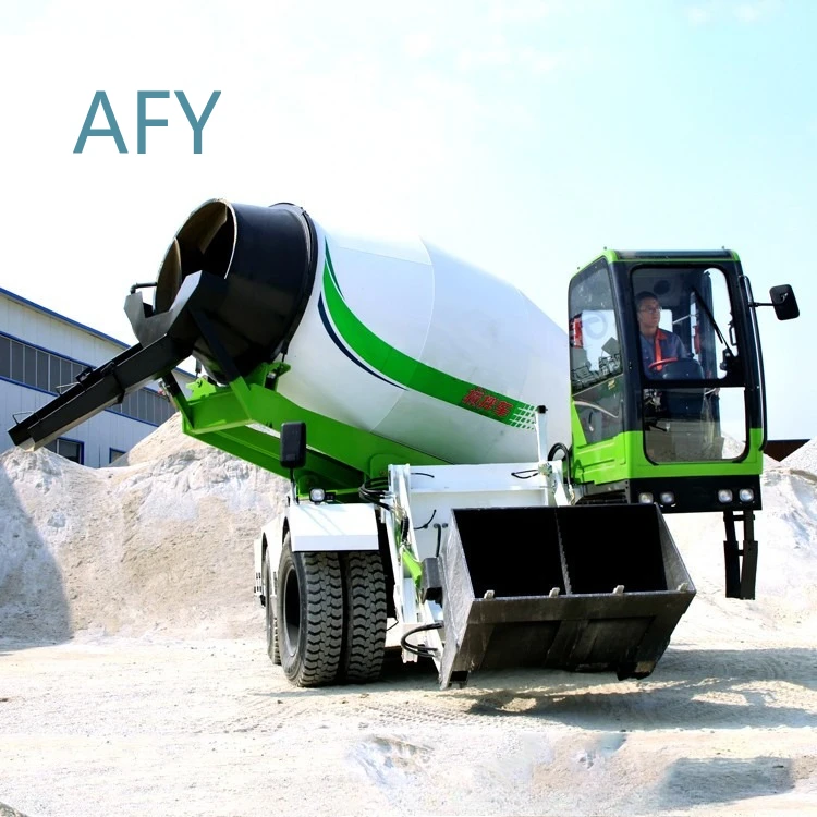 Trailer Concrete Mixer Truck for Sale Self-Loading Mobile Concrete Mixer Truck for Cement Mixing Construction Equipment for