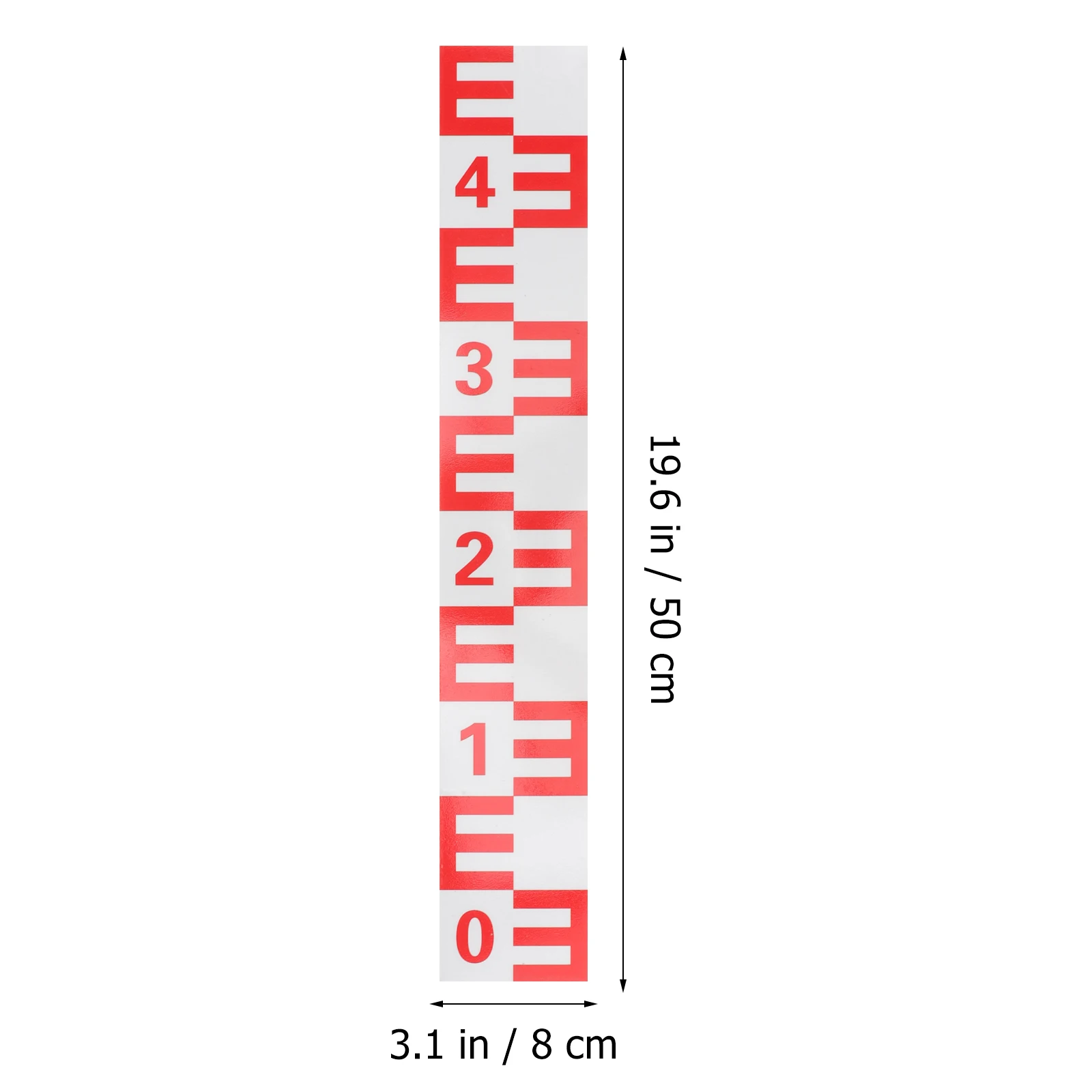 

2pcs Level Gauge Reflective Self-Adhesive Pool Water Level Indicator Durable Marking Tool For Pools Lakes Swimming Pool