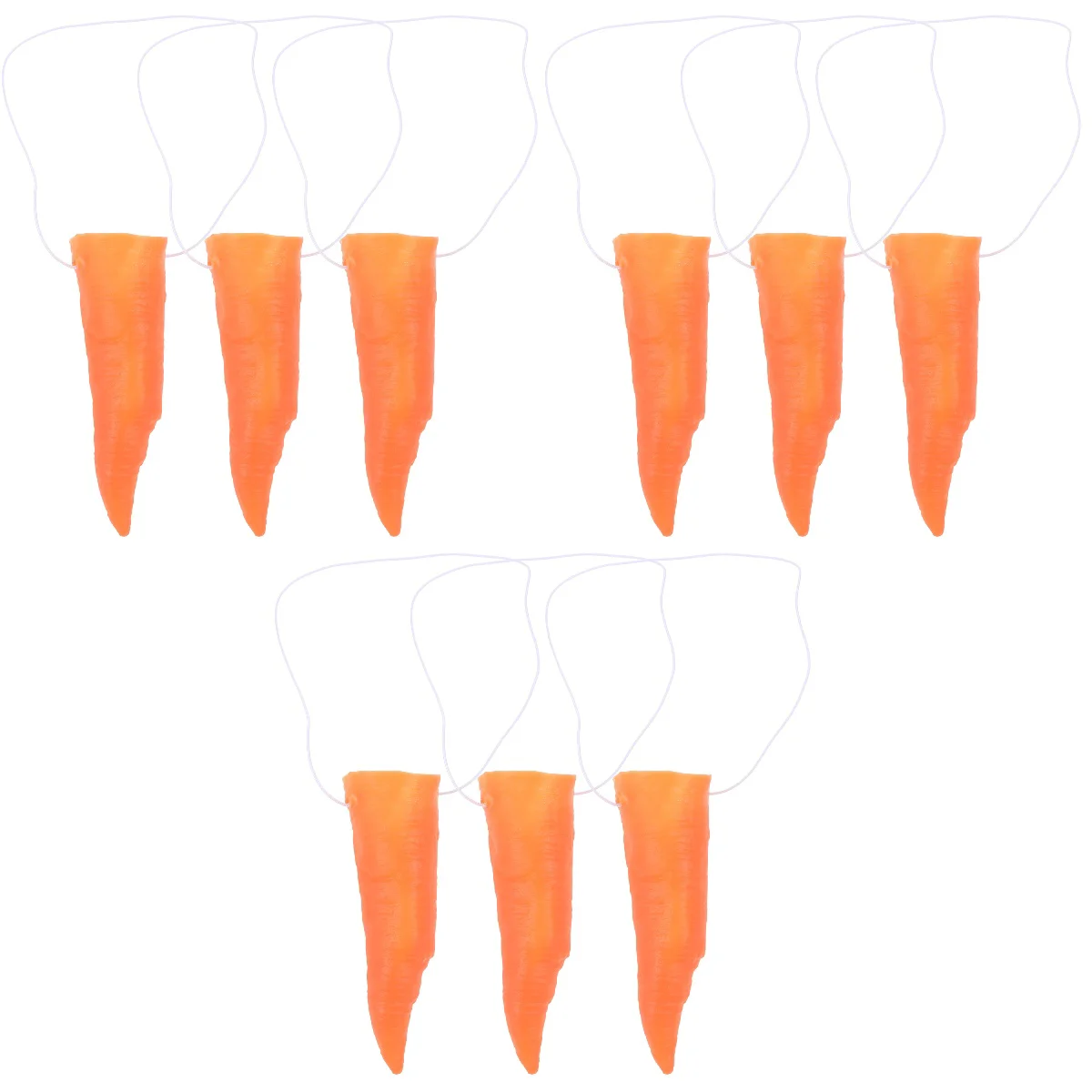 3 PCS Carrot Nose Prop Piercings Clown Ring Magnetic Snowman DIY Accessories Replaceable Christmas Funny