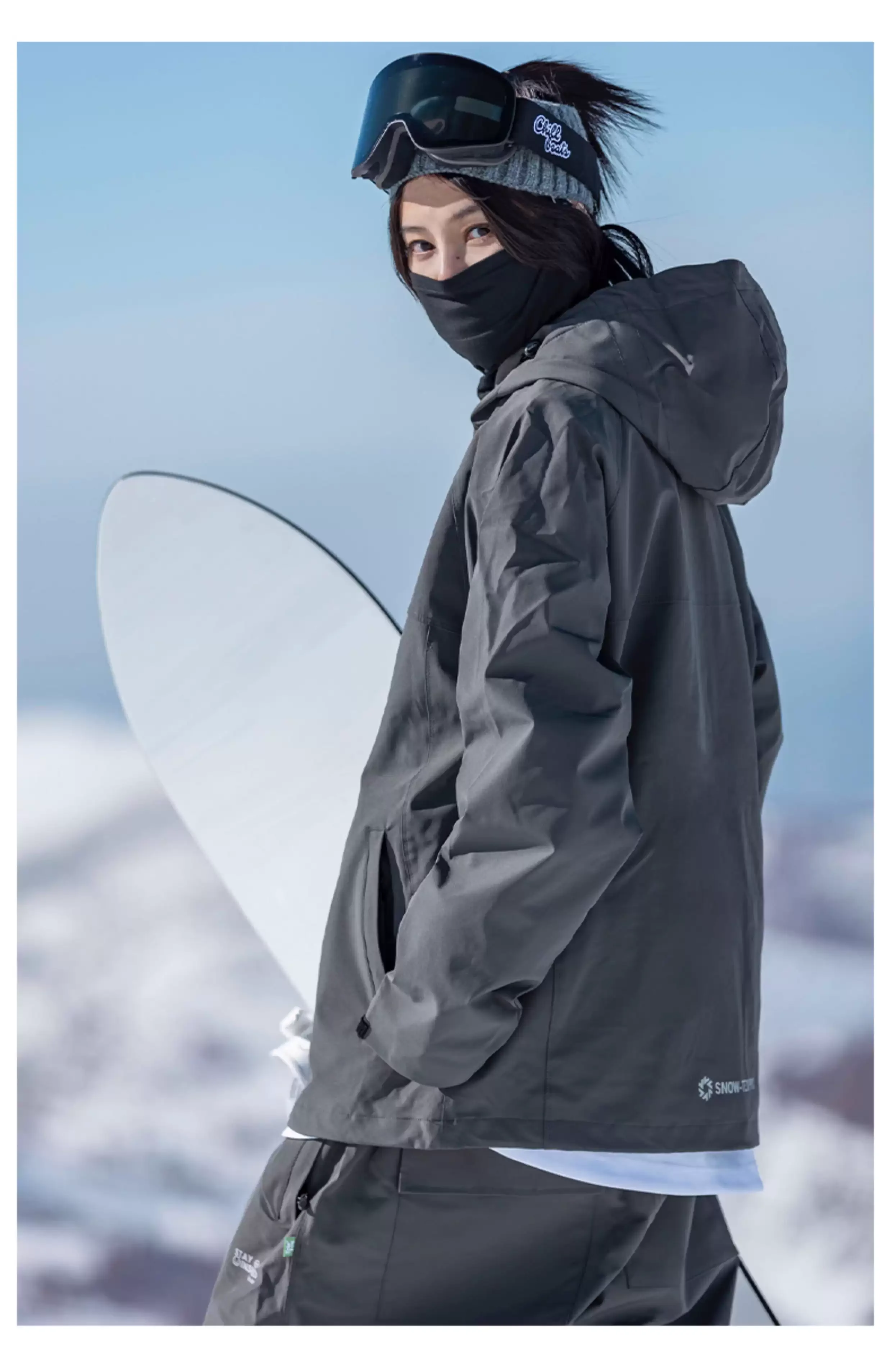John Snow 2025 Neuer Unisex Ski-Anzug für Einzel- und Doppelbretter, Locker Geschnittener Wasserdichter Wärmehaltender Skianzug mit Skihose und Skijacke – Detail 10