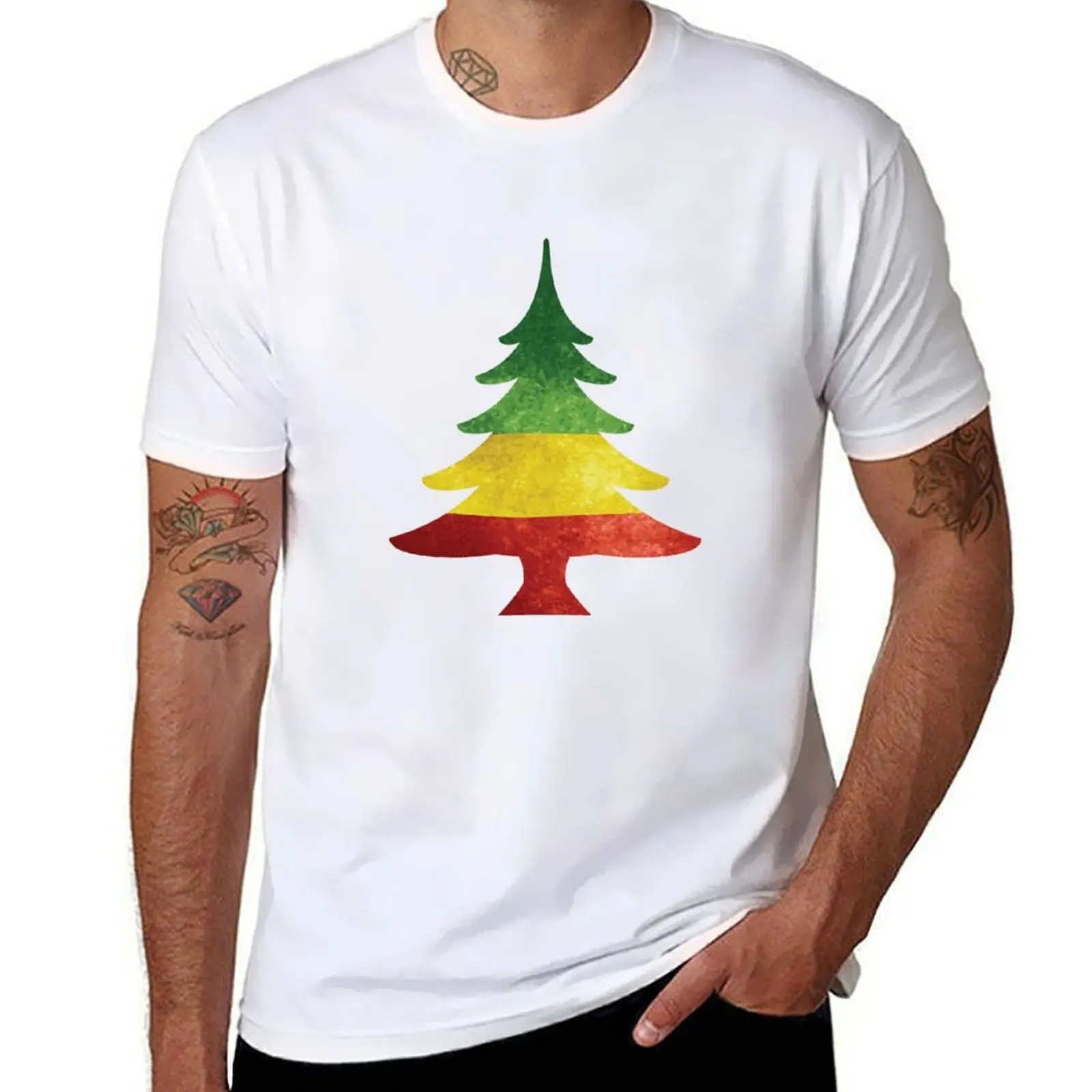

Reggae Christmas Tree Holiday Gifts T-Shirt funny t shirts dark humor man t shirts high quality luxury brand T-Shirt