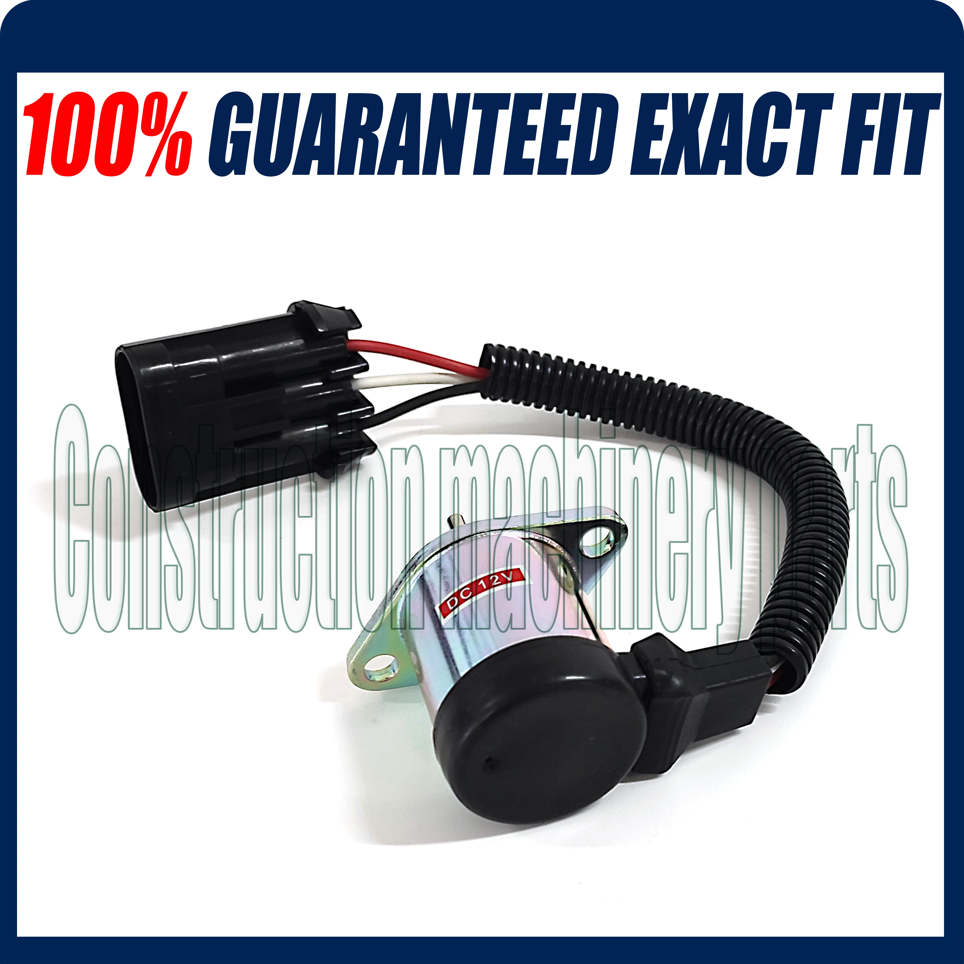 Imagem -04 - Nova 12v Fuel Shut Off Solenóide Fits Bobcat 6689034 S250 S300 S330 S750 S770 S850 A300