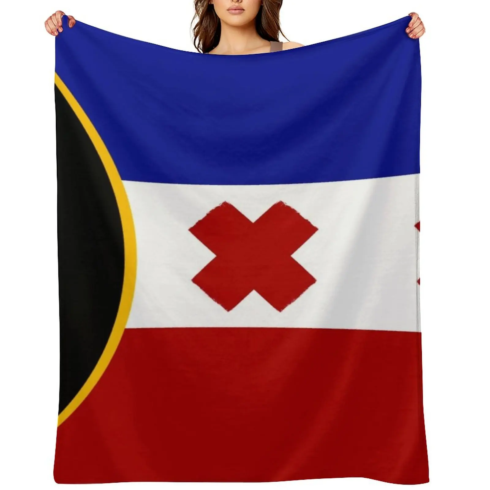 

L'Manburg Flag Dream SMP Throw Blanket Thermals For Travel bed plaid Quilt Sleeping Bag Blankets