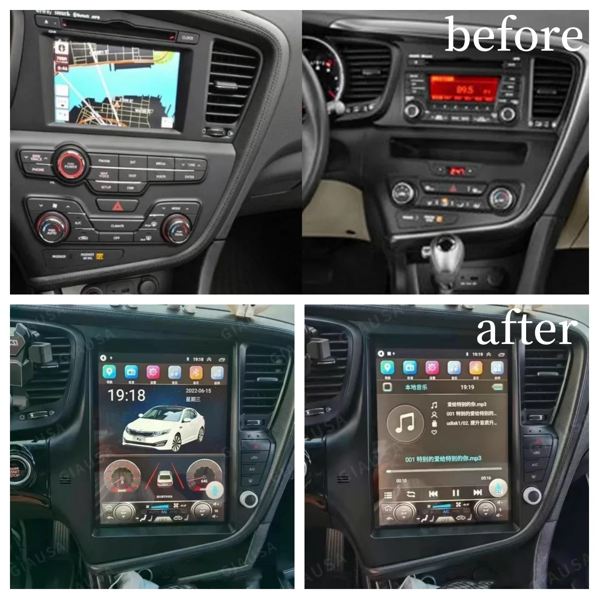 

For KIA K5 Optima 2010 - 2013 Android 13 Car Radio Stereo Multimedia Player 2 Din Autoradio GPS Navi Hesd Unit Cassette Recorder