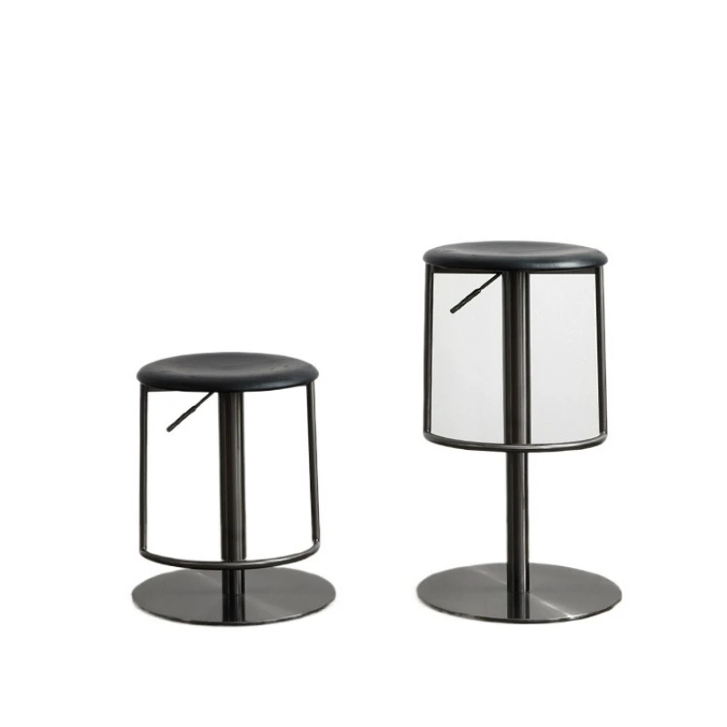 High Stool Island Chair, Restaurant Creative Hotel Stainless Steel Light Luxury High Fashion Modern Bar Stool