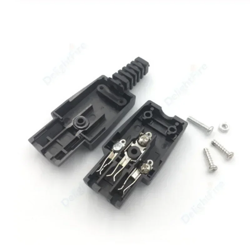 IEC 320 C13 C14 Electrical Socket Female Male Straight Inlet Cable Plug Connector 3 Pin Rewireable AC Power Socket Mount Outlet