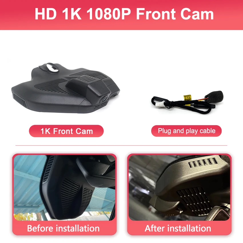 Dash Cam For Mercedes-Benz EQC400 For MB EQC 400 4matic 2019-2022 Car DVR Dashcam Video Recorder 4K,Dash Camera for EQC