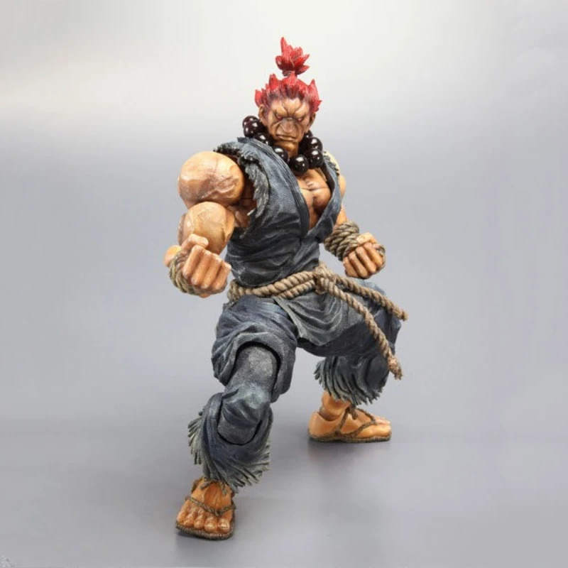 

22cm Play Arts Kai Street Fighter Gouki Action Figure Anime Game Figurine Movable Model Toys Chirstmas Gifts