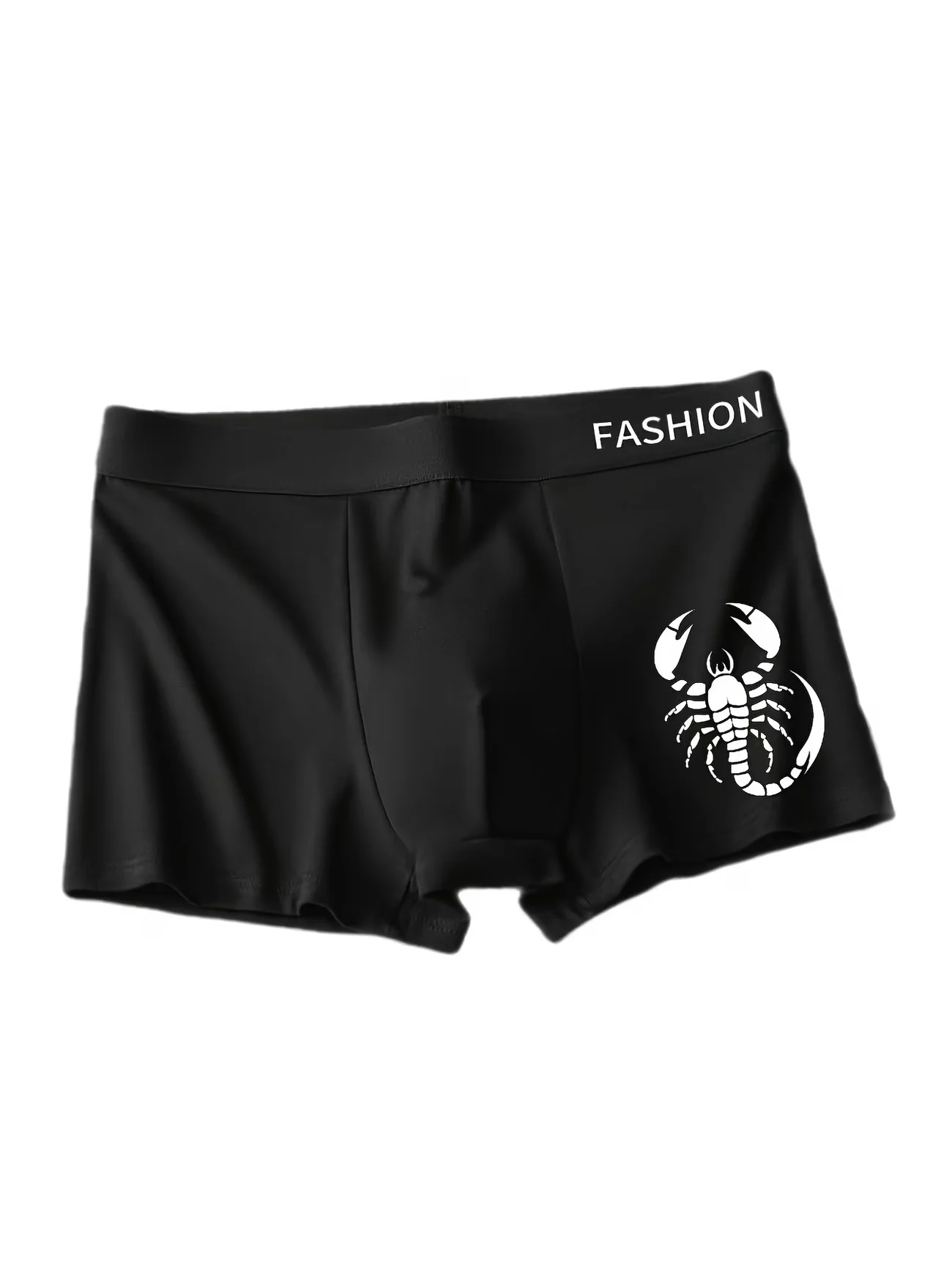 Random 4pcs of This Men'S Brief, Scorpion Print Trendy And Eye-Catching, Four Tones Easy Yet Individual, Elastic Waistband Non-Constricting. Wearing It Feels Like a Gentle Embrace, Comfortable And Free, Fashionable And