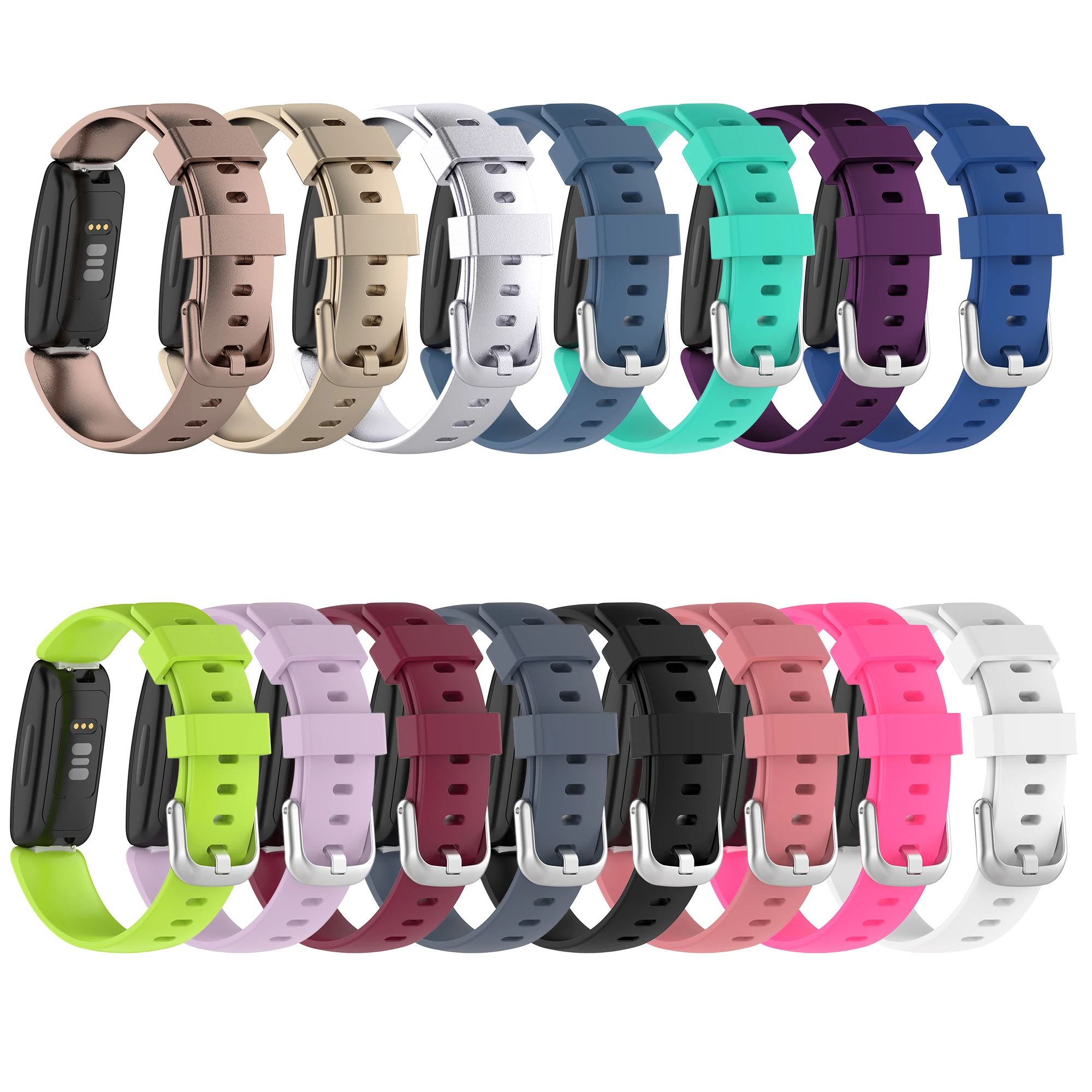 Silicone Band For Fitbit Inspire 2 Smart Bracelet Correa Women Men Replacement Wrist Strap For Fitbit ace 3 Watchband