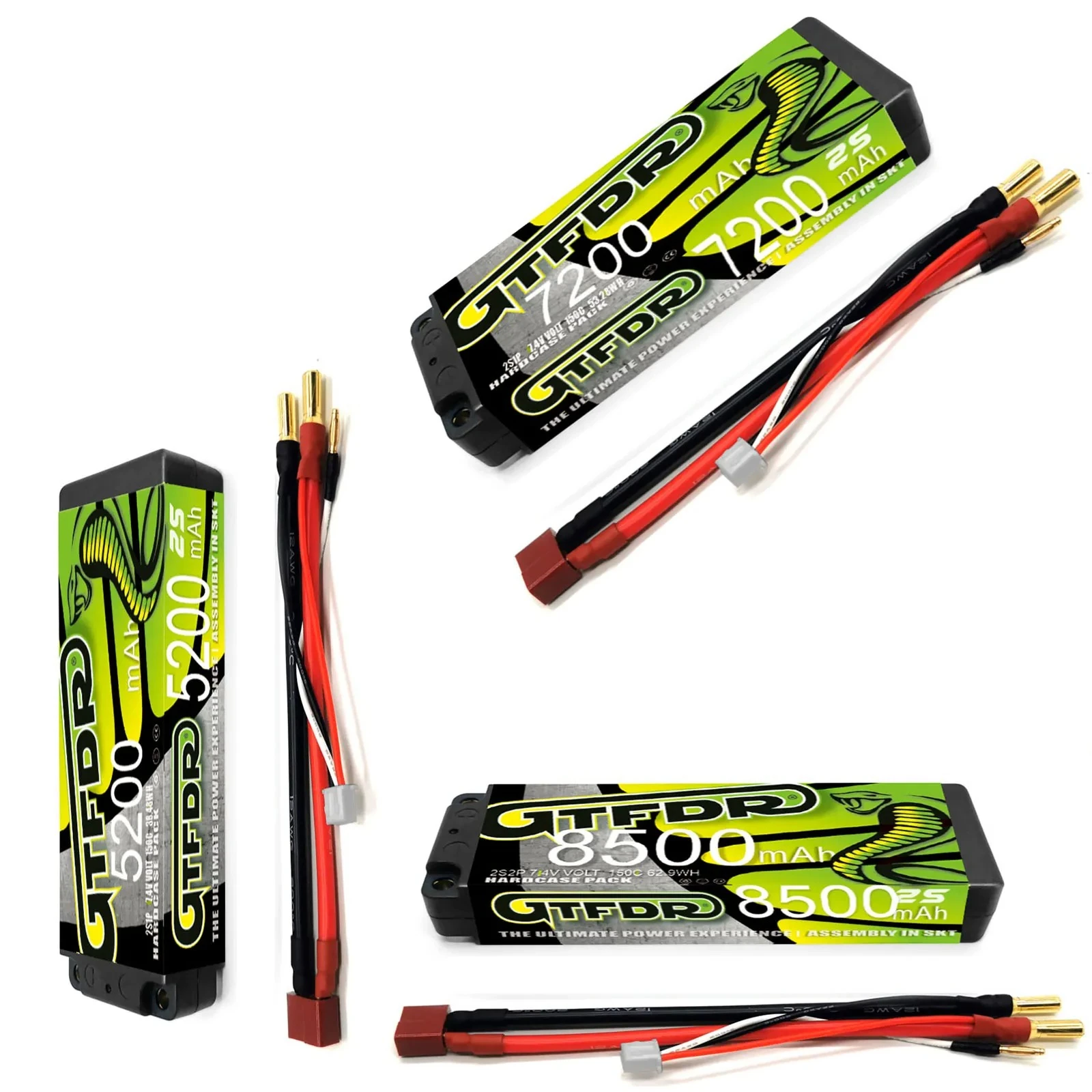 

2S Lipo Battery 7.4V 150C 5200mAh 7200mAh 8500mAh 5MM HV T Plug for RC Car Boat Truck Drone FPV Walkera QR X350 Quadcopter Parts