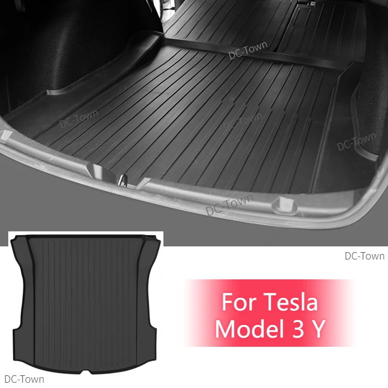 

Rear Trunk Mat for Tesla Model 3 Y TPE Car Cargo Liner Pads Waterproof Protective Trunk Storage Mats Modely Car Accessories 2023