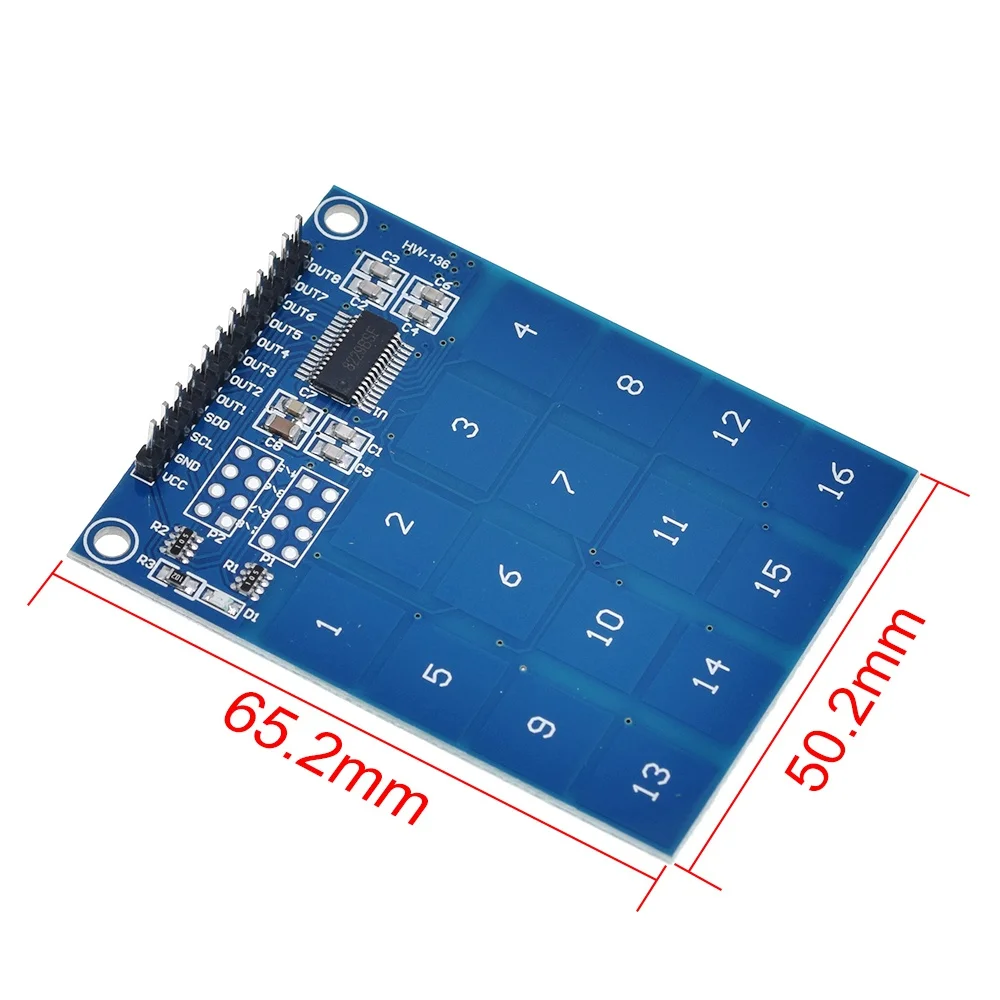 TZT TTP229 16 Channel Digital Capacitive Switch Touch Sensor Module For Arduino