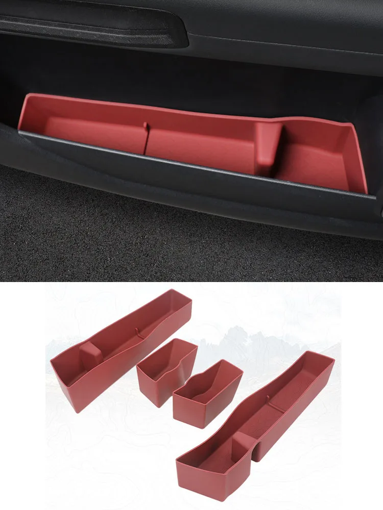

for Chery Jetour Traveler T2 2023 2024 2025 2026 Door Storage Box and Trash Can, 4 Compartments,Slip Resistant, Organizing