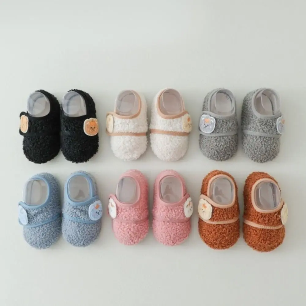 

Children Cotton Slippers Solid Kids Winter Warm Home Shoes Boys Girls Floor Shoes Indoor Soft Sole Anti-slip Cotton Shoes