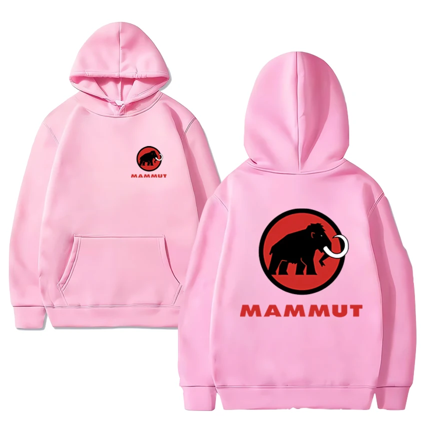 الجديد في الفيل harajuku الجرافيك المطبوعة غطاء رأس أسود الرجال النساء PVD موضة Y2k البلوز للجنسين الصوف طويلة الأكمام البلوفرات