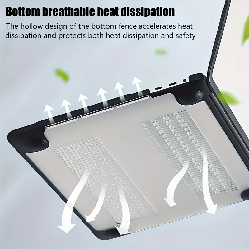 2025 New Case For MacBook Pro 14 inch M5 Air 13 M4 Case, Soft-Edge TPU Laptop Cover&Keyboard Cover&Screen Protector For Air 15''