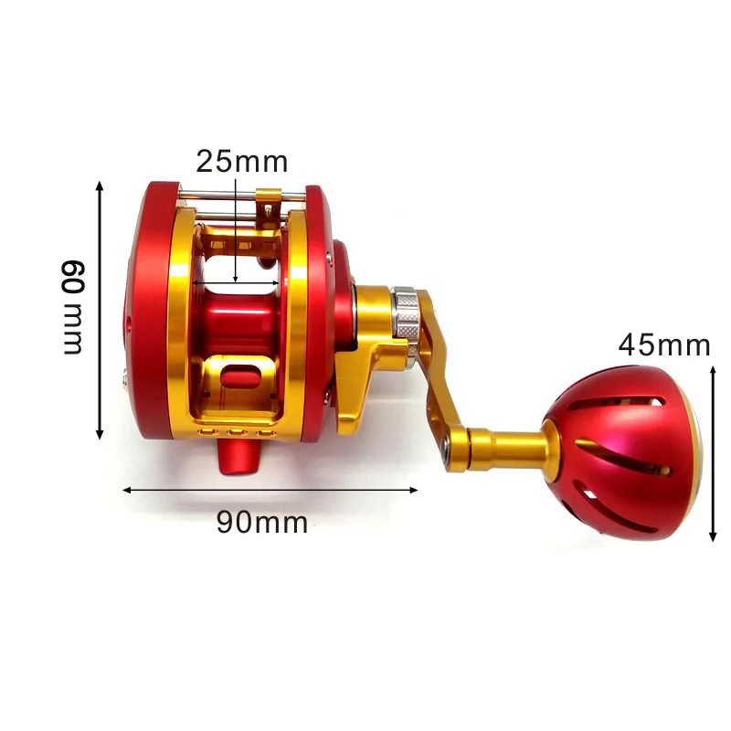 Bait Cast Mini Springboard Best 30kg Drag Power Sealed Aluminum Fishing Tray Ceramic Bearings Full Metal Scrolls