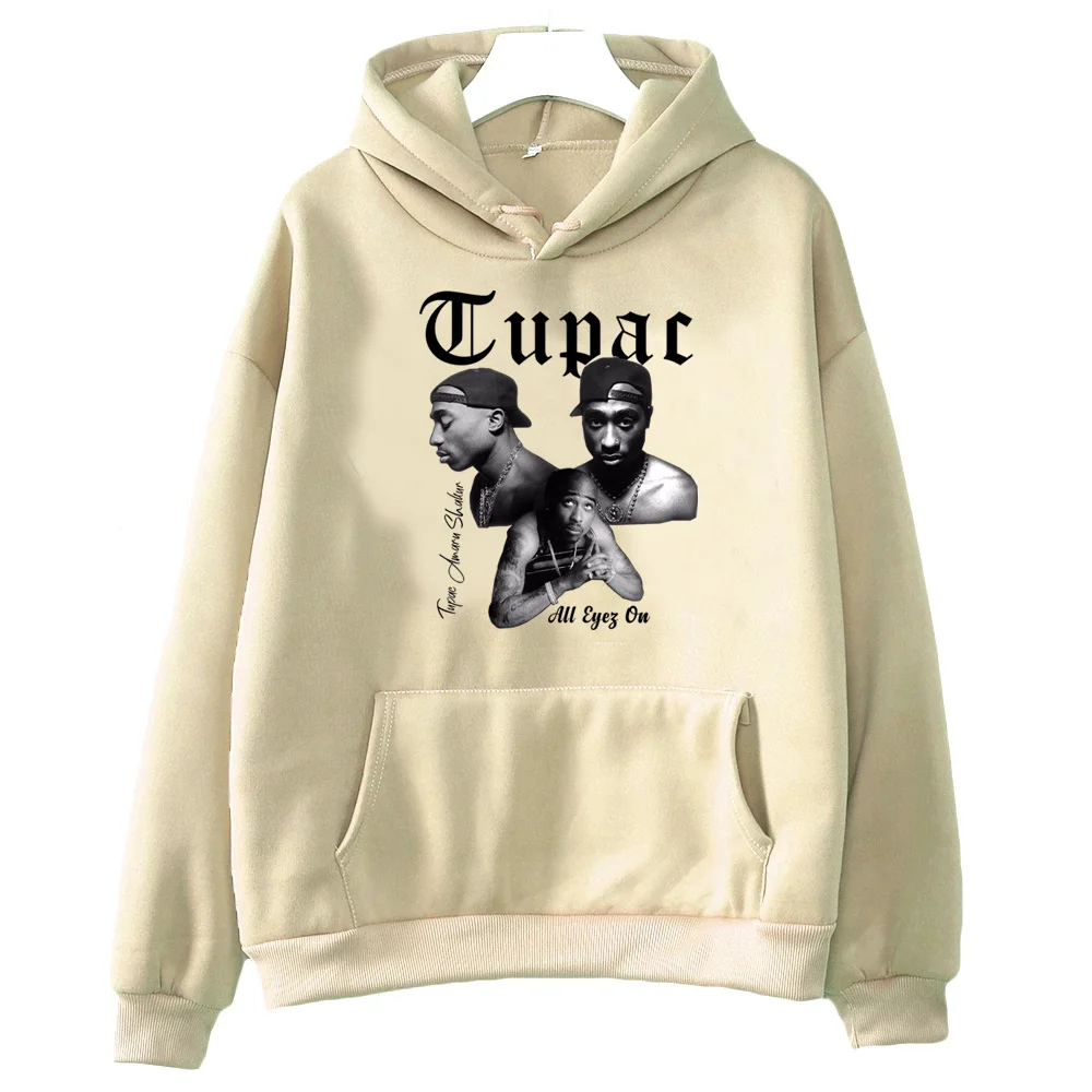 Tupac 2pac hoodies men Fleece Kawaii sweat y2k vintage hoddies man japanese Pullover