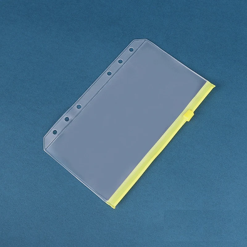 جيب غلاف بولي كلوريد الفينيل مقاوم للماء ، مظاريف الميزانية ، سحاب ، الحقائب لمخطط دفتر الملاحظات ، مجمدات الرحلات ، 6 فتحات ، A6 ، 12