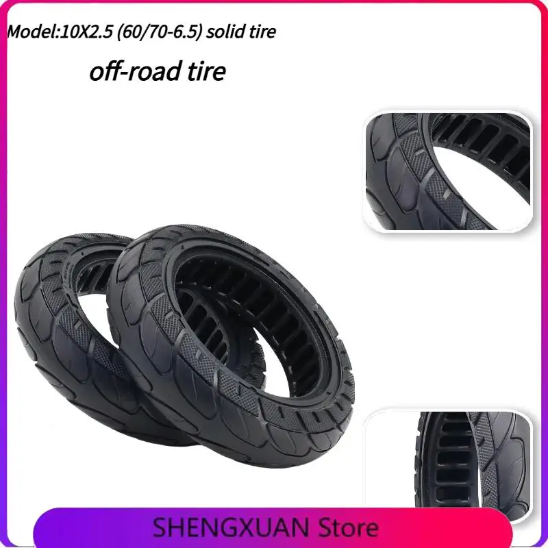 

60/70-6.5 Tubeless Solid Tire for Ninebot Max G30 Electric Scooter 10Inch Hollow Honeycomb Tyre Front Rear Wheels Replace Parts