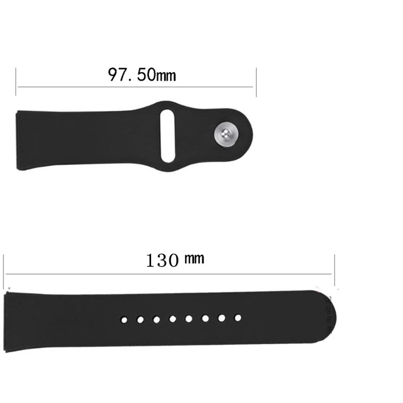 Silicone Strap for Samsung Galaxy Watch 4/5/6/4 classic/6 Classic/47mm/46mm Active 2/44mm/40mm 3 S3 20/22mm Wristband Bracelet