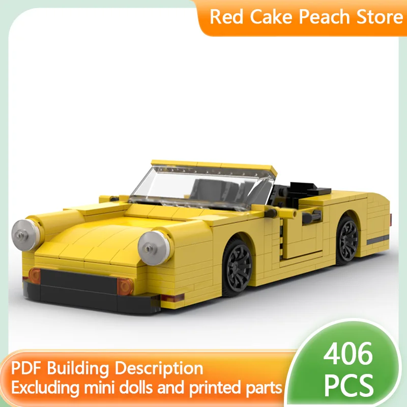 

Speed Racing Car Model MOC Building Bricks Modified Convertible Sports Car Modular Technology Children Holiday Gifts Toys Suit