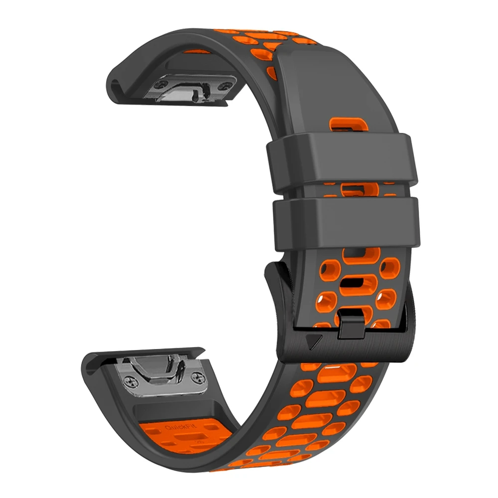 QuickFit 22 mm 26 mm atmungsaktives Sport-Silikonarmband für Garmin Fenix 7X 7 Pro 6X 6 5 5X Plus/Epix 2 47 mm 51 mm Armband-Uhrenarmbänder