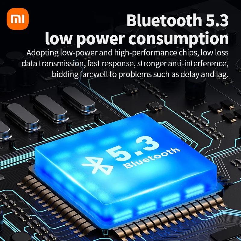 Xiaomi-Mijia fone de ouvido aberto sem fio, fone de ouvido Bluetooth 5.3, fone de ouvido com cancelamento de ruído, microfone para Android, iOS, ENC