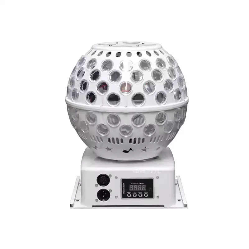 

LE40W Crystal Magic Ball with Laser Red Green Blue White Bar Stage