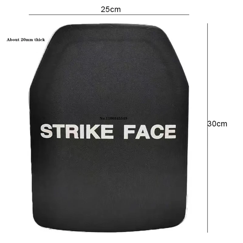 10X12 Inches NIJ III Bulletproof Plate  Stand Alone Pure PE Light Weight Anti AK47 MSC 7.62mm Ballistic Panel