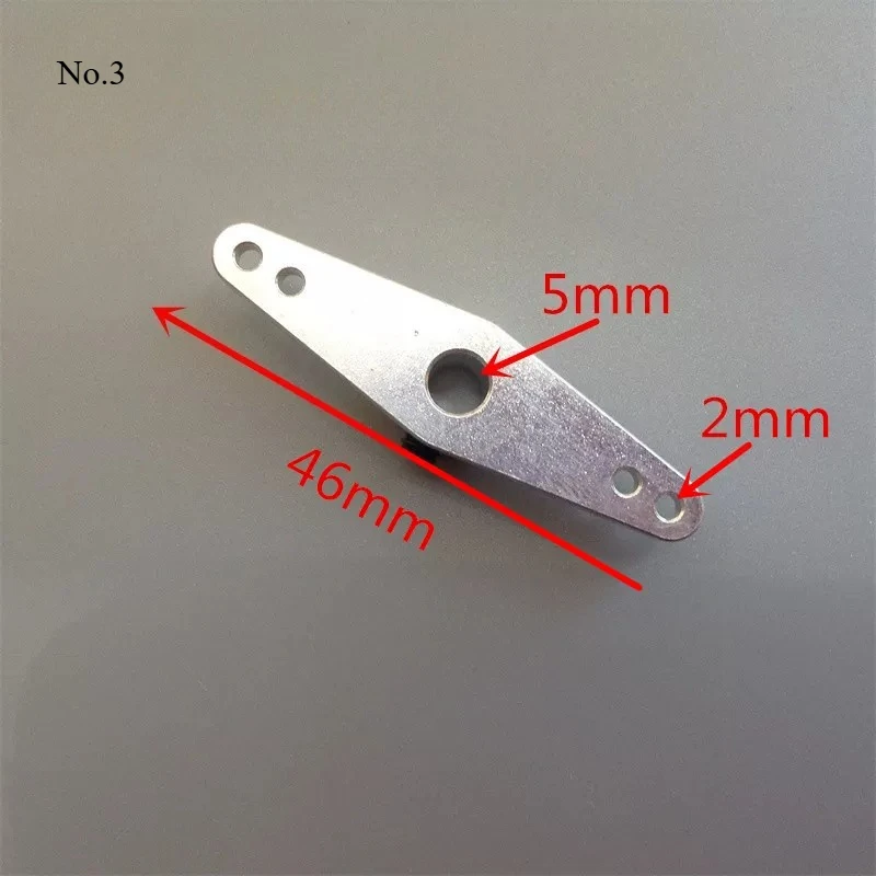 Aluminum Rudder Arm, 4mm/5mm/6mm Bore Steering Arm for RC Boat Rudder 5