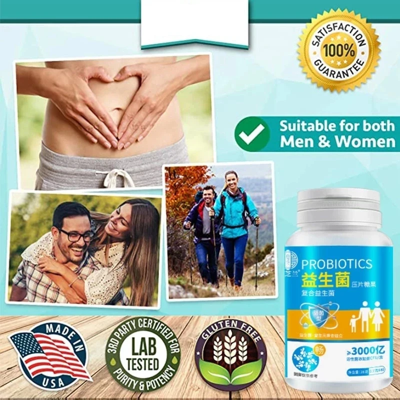 Probiotic Improve Intestinal Absorption Improve Digestion Balanced Colonies Vegan Enzyme Reduce Gas Bloating Constipati