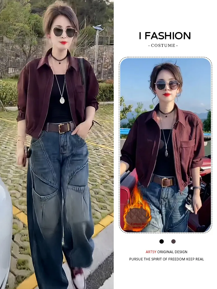 

Trendy ort Plu Lined Long Sve down Jaet Women's Winter Warm Coat Butt Covering Faionable Cact Size Coat