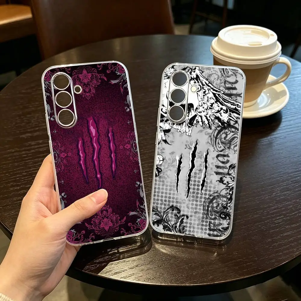 M-MonsterES F-Fashion Design Phone Case Transparent Silicone Soft For SamsungA10,12,20,21S,30,31,40,50,51,52,70,71