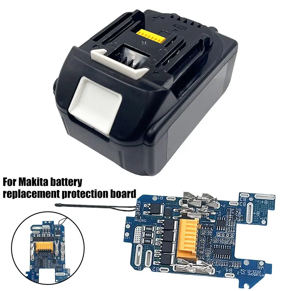 Novas caixas de bateria de íon de lítio inteligência para makita bl1830 bl1840 bl1850 bl1860 18v adaptador de bateria de íon de lítio