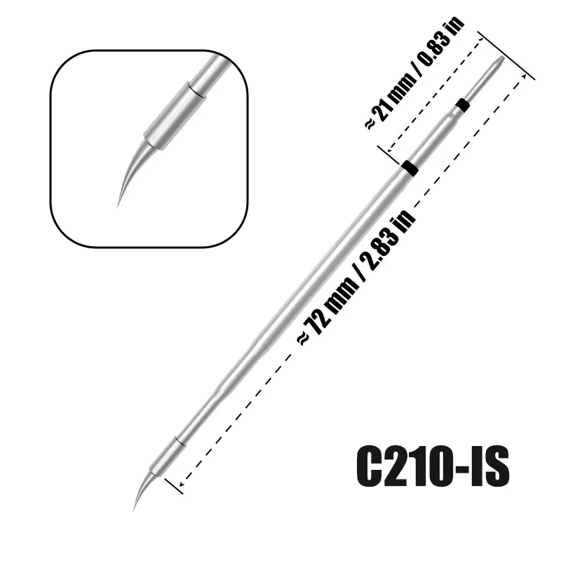 C210 Tip for Soldering Iron T210 Tips Electric Welding Equipment Tools Cautin Sting for JBC GVM T210 T80 Solder Station No C245