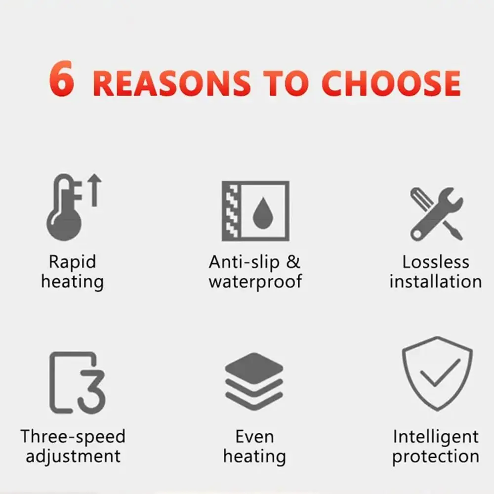 

3 Gear Control Motorcycle Handlebar Warmer Warm Protection Electric Heating Handle Grips Adjustable Breathable