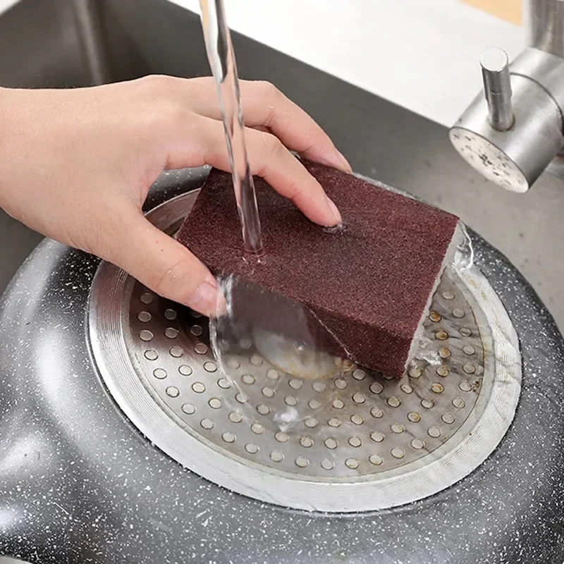 6pcs Diamond Sponge Magic Erasers Carborundum Removing Rust Cleaning Sponge Brush Kitchen Pot Dish Rust Removal Emery Clean Rub view 2