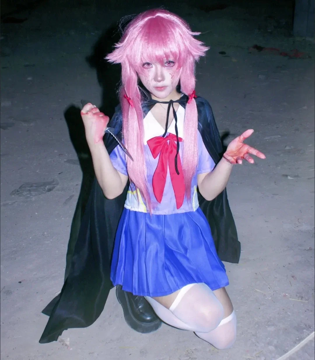 

Gasai Yuno Cosplay Costume Mirai Nikki Set Halloween Christmas Costumes for Adults Deguisement for Carnaval