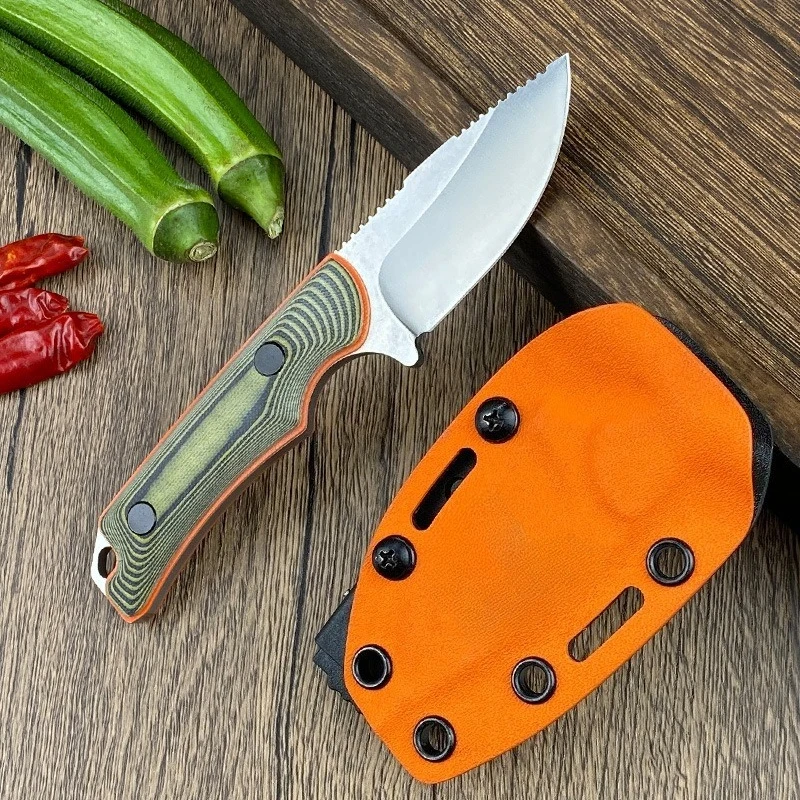 

Тактический нож для кемпинга, уличный прямой нож G10/деревянная ручка, портативный инструмент для выживания в дикой природе, охоты, боевого инструмента EDC, инструмент для пешего туризма, спасения