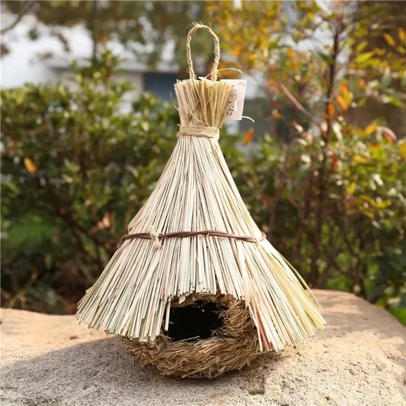 House Houses Decorative Parrot S Egg Outdoor 18 Nest Style Weaved Pet Cage Natural Hanging Bedroom Grass Bird