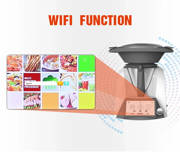 Electric Cooking Machine Robot Cooking Machine Multifunctional Blender Machine Food Processor AC/110V/220V-240 50/60Hz